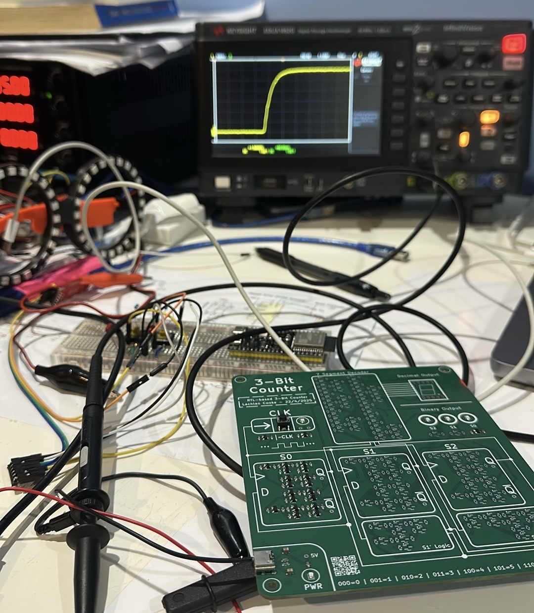Partially assembled PCB
